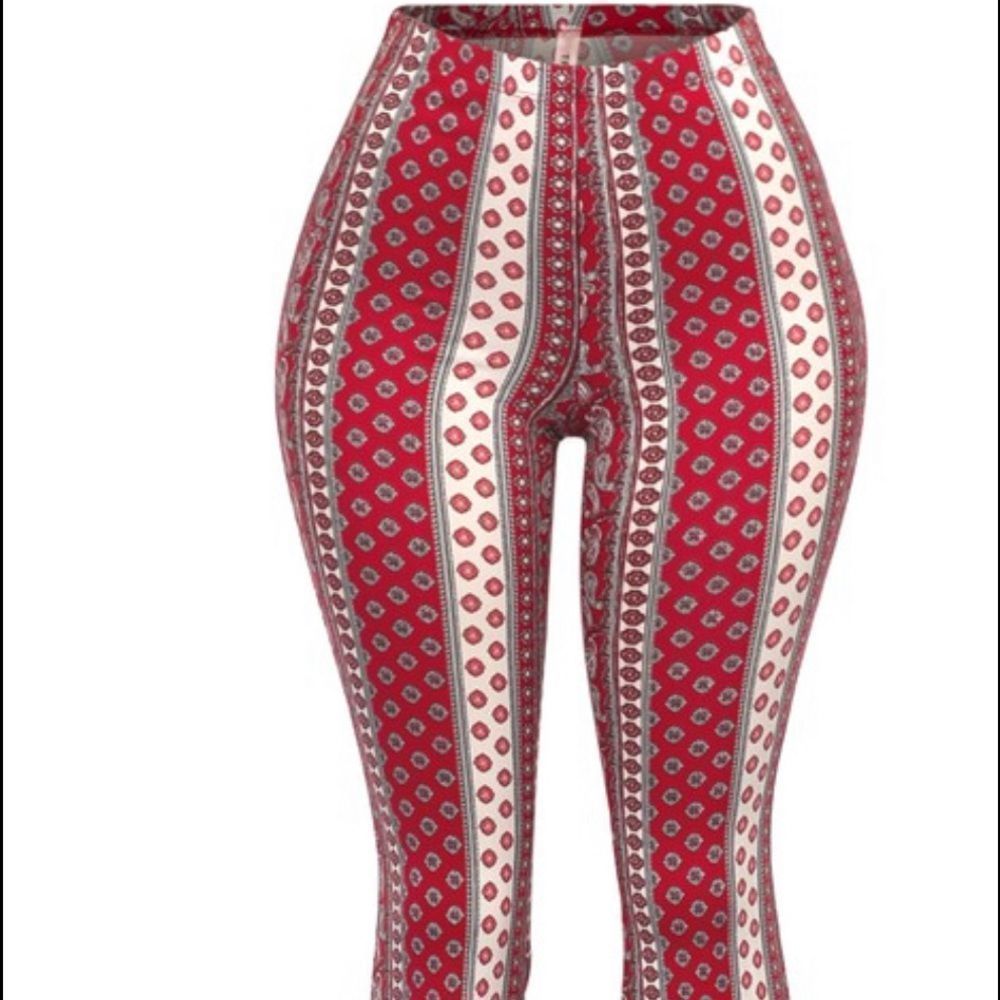 Flare Fit Paisley Pant